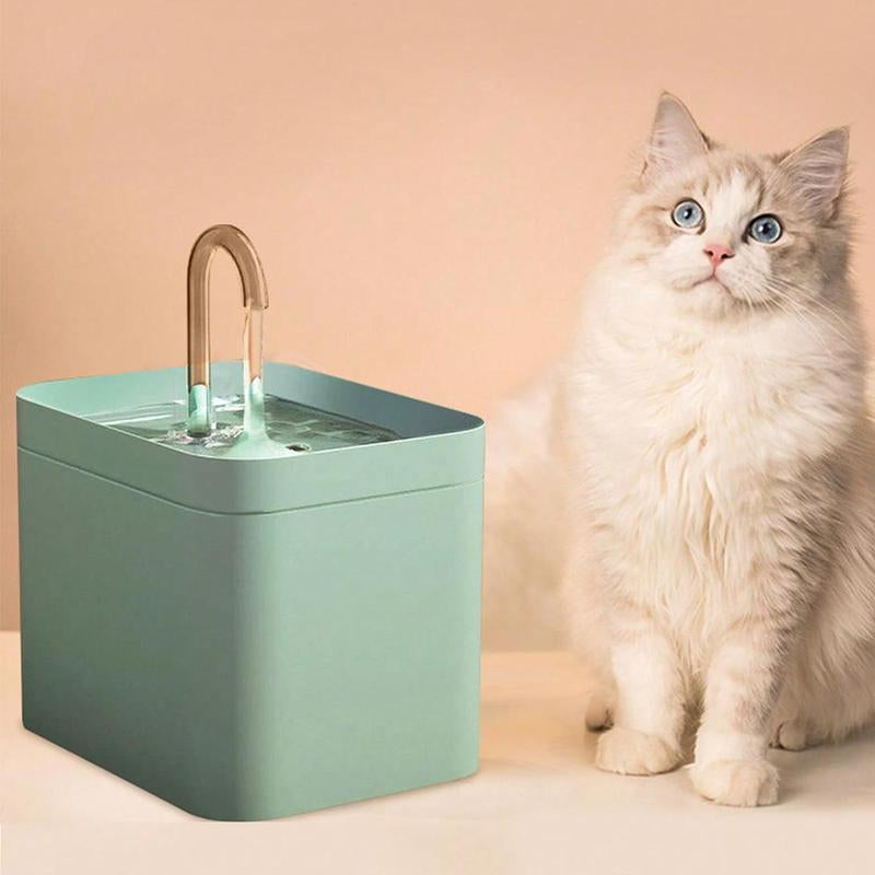 Automatic USB Pet Water Fountain, Silent Pets Drinking Water Dispenser, Indoor Automatic Circulation Water Dispenser (Plug in USB Cable to Use), Cat Fountain Water Supplies, Cat Stuff, Pet Products, Cat Water Fountain, Cat Accessories