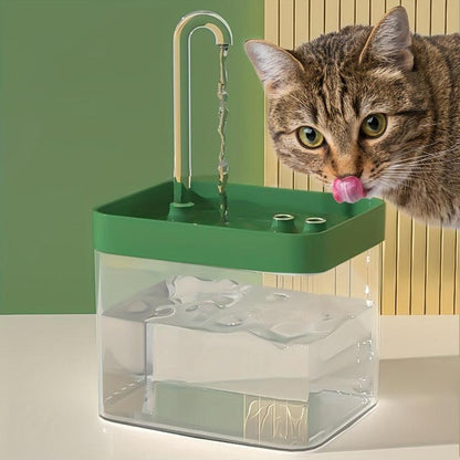 Automatic USB Pet Water Fountain, Silent Pets Drinking Water Dispenser, Indoor Automatic Circulation Water Dispenser (Plug in USB Cable to Use), Cat Fountain Water Supplies, Cat Stuff, Pet Products, Cat Water Fountain, Cat Accessories